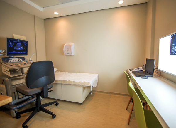 Sala de exame de ultrassom